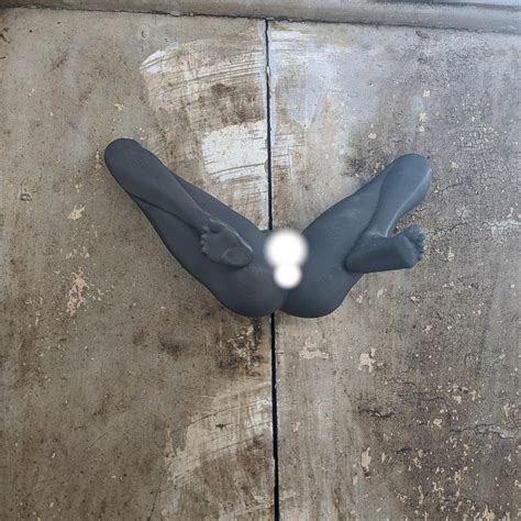 Sexy Wall Hook Open Legs Girl Nude Vagina Hot Bra Stand Matte Black Home Decor Sex Room Nude