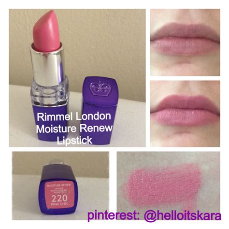 Rimmel London Moisture Renew Lipstick In 220 Chic Pink ️💄 Kara Howard