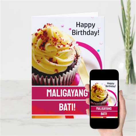 Filipino Maligayang Bati Philippines Birthday Card Zazzle