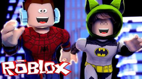 Roblox HOMEM ARANHA VS BATMAN Roblox Super Hero Tycoon YouTube