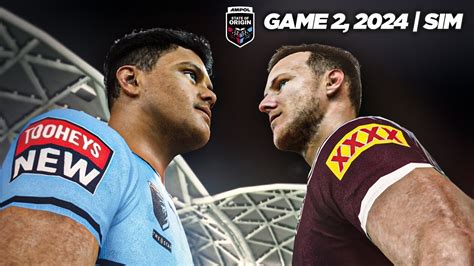 2024 State Of Origin Game 2 Simulation Youtube