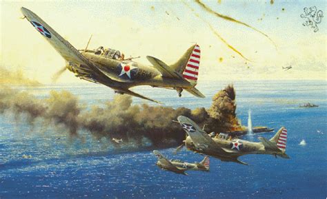 Battle Of Midway Painting