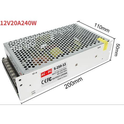 12v 3a 5a 10a 20a Centralized Power Supply 12v 60w Power Adapt Ac To Dc For Led Sign Cctv Camera