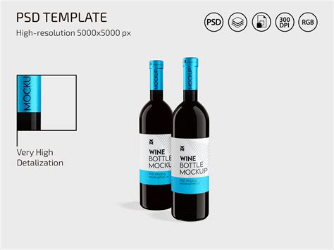 Wine Bottle Mockup on Behance