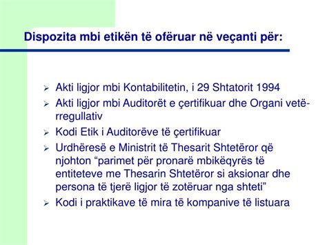 Ppt Maria Rzepniko W Ska Z Vend S Kryesues Oda Komb Tare E Auditor Ve