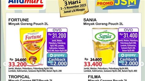 Promo JSM Alfamart Hari Ini 5 November 2023 Minyak Goreng Filma Rp 33