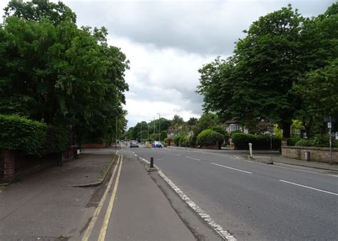 Cycle Path Beside Wilmslow Road B5093 JThomas Geograph Britain