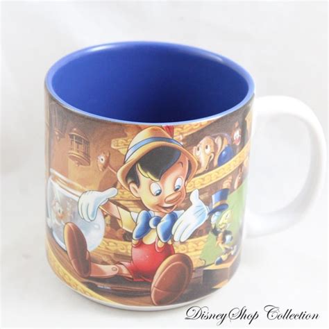 Mug Sc Ne Pinocchio Disney Store Gepetto Figaro Cl O Jiminy Cricket