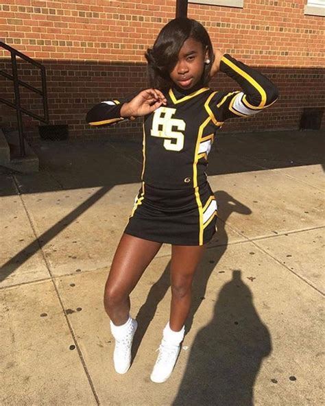 Pin By Jaiden Erica On Sports Cheerleading Outfits Cheer Outfits Black Cheerleaders