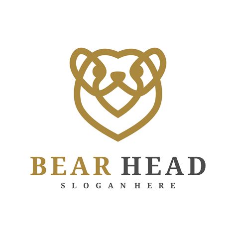 Bear logo template, Creative Bear head logo design concepts 45835602 ...