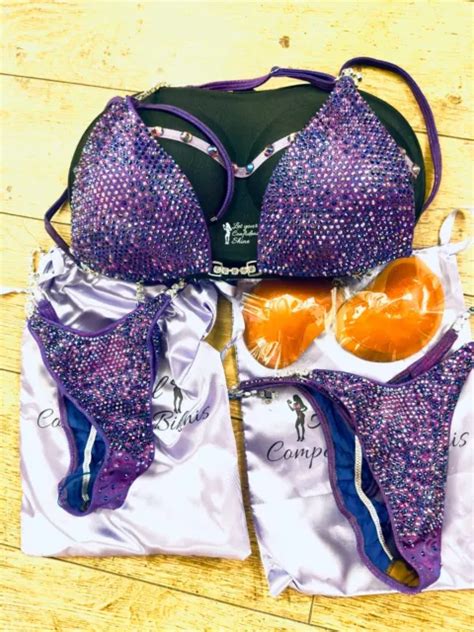 IFBB NPC PCA NABBA Angel Competition Bikini B C Cup Full Crystal Bottoms PicClick UK