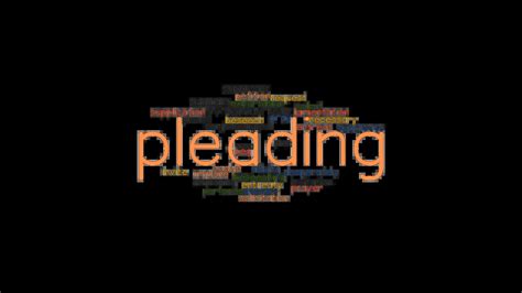 PLEADING: Synonyms and Related Words. What is Another Word for PLEADING ...