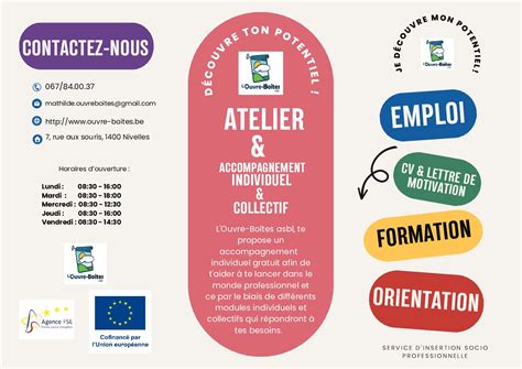 Service Dinsertion Socio Professionnelle Ouvre Boites Asbl