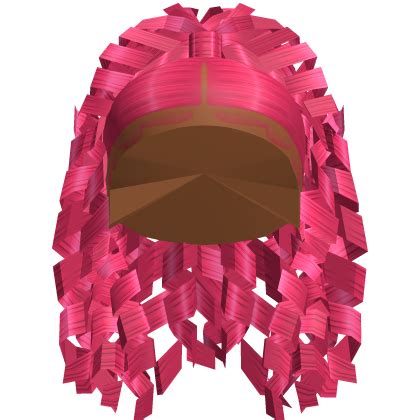 Curly Ponytail Updo Hot Pink Roblox