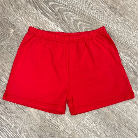 Itsy Bitsy Knit Shorts Red