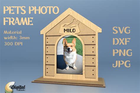 Pets Photo Frame. Laser Cut Photo Frame · Creative Fabrica