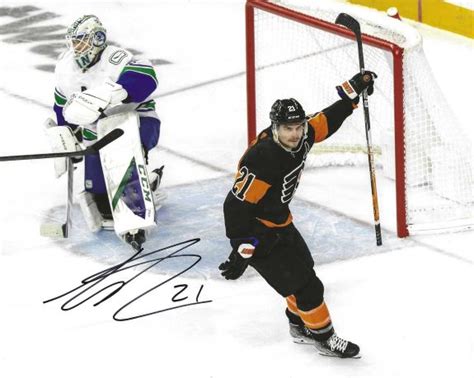 Autographed Scott Laughton X Philadelphia Flyers Photo Main Line