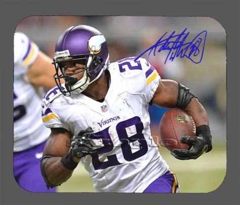 Adrian Peterson Minnesota Vikings Facsimile Autographed Mouse Pad Item