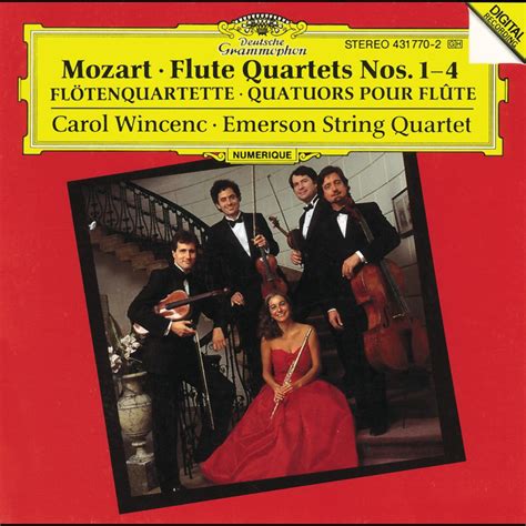 Mozart Flute Quartets No 1 4 De Carol Wincenc Emerson String