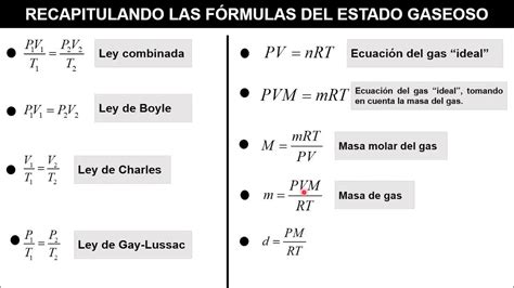 Aplicaciones De La Ecuación Del Gas Ideal Youtube