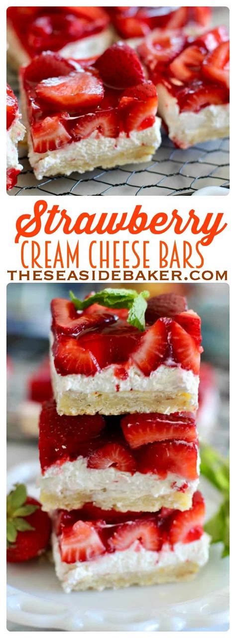 Strawberry Cheesecake Bars The Seaside Baker