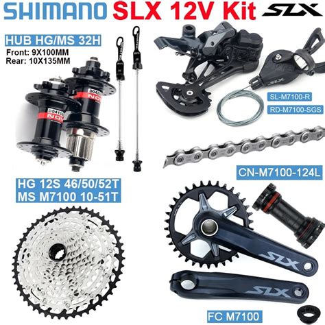 Shimano SLX M7100 12V Complete Groupset 1X12 Speed SL RD FC 170 175MM