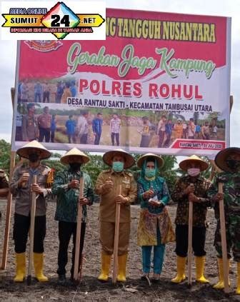 Kapolres Dan Bupati Rohul Launching Gerakan Kampung Tangguh Wujudkan