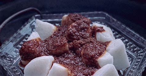 Resipi Nasi Impit Kuah Kacang Oleh Aznie Khasri Cookpad