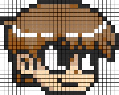 Scott Pilgrim Perler Bead Pattern Bead Sprite Pixel Art Pattern