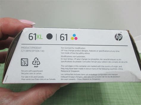 2 PACK HP GENUINE 61XL BLACK 61 TRI COLOR INK RETAIL BOX DESKJET 3510