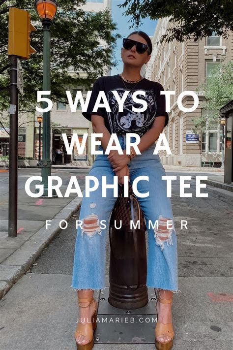 5 Ways To Style Graphic Tee For Summer The Rule Of 5 Graphic Tees