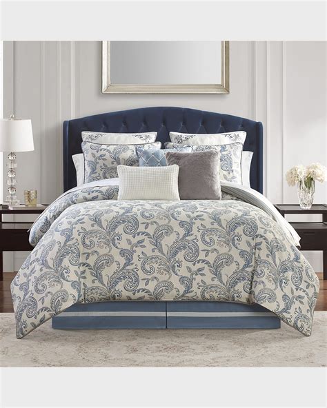 Waterford Shelah Reversible 4 Piece Queen Comforter Set Horchow