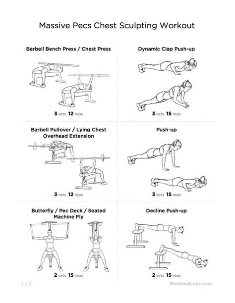 Massive pecs chest sculpting workout