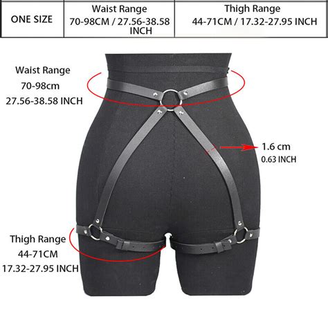 Women Leather Strap Waist Leg Thigh Suspenders Garter Body Harness Belt