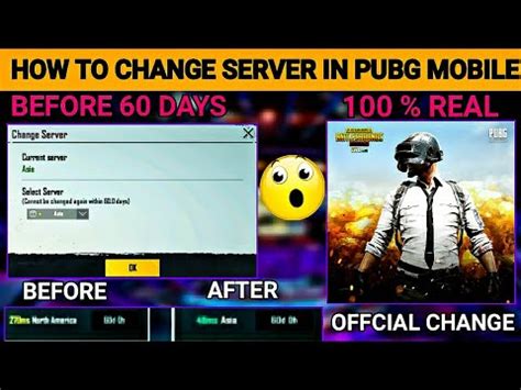 How To Change Server In Pubg Mobile Before 60 Days How To Change