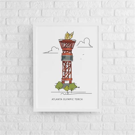 Olympic Torch | Atlanta Landmark Series | A. B. Newton and Company