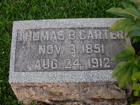 Thomas Bailey Carter M Morial Find A Grave