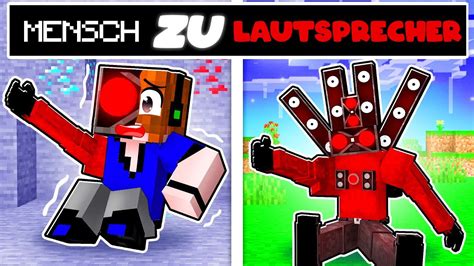 Vom MENSCH Zum LAUTSPRECHER VERWANDELN In MINECRAFT YouTube