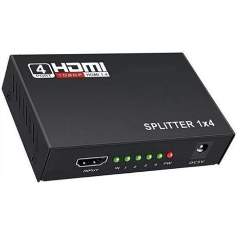 Splitter Distribuidor Hdmi X Divisor Full Hd D Tomate Mtv