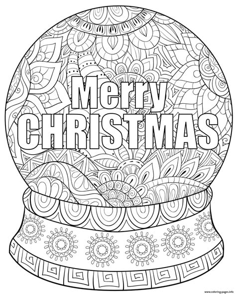 Printable Christmas Coloring Pages For Adults