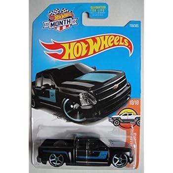 Amazon Hot Wheels 2017 HW Hot Trucks Chevy Silverado 159 365 Black Toys Games