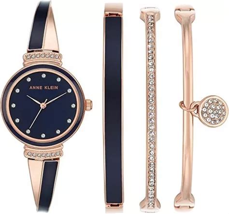 Reloj Y Brazaletes Anne Klein Con Cristales Swarovski Envío gratis