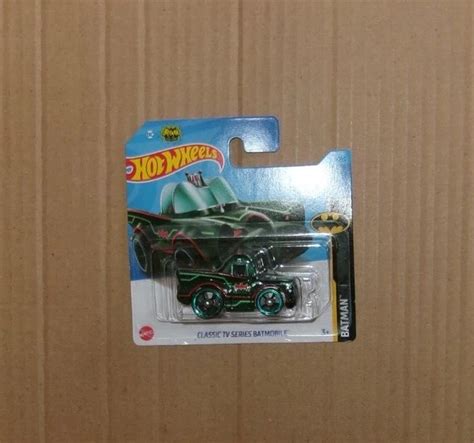 Hot Wheels Dc Batman Classic Tv Series Batmobile Black Green Mattel Picclick Uk