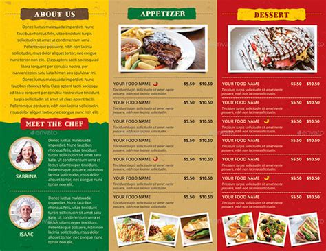 33+ Restaurant Brochure Templates - Free PSD, EPS, AI, InDesign, Word ...