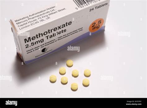 Methotrexate Mg Tablets And Box Stock Photo Alamy