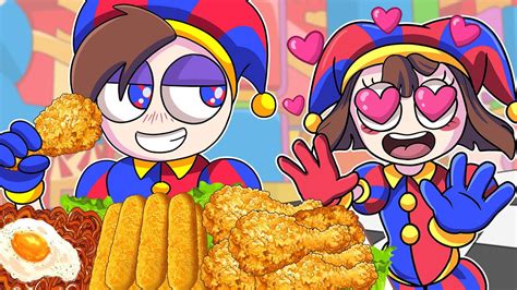 Pomni Falls In Love The Amazing Digital Circus Mukbang Animation