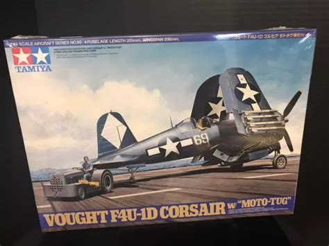 TAMIYA 61085 VOUGHT F4U 1D Corsair W Moto Tug Model Kit Nib 1 48 Scale