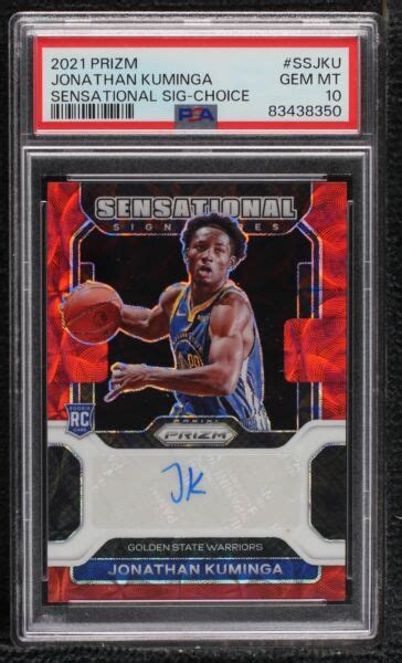 2021 22 Panini Prizm Sensational Signatures Choice Prizm SS JKU