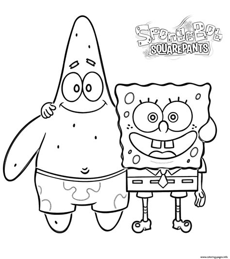 Spongebob And Patrick Friends Coloring page Printable | Desenhos ...