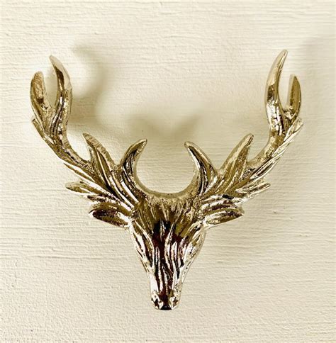 Stecker Hirsch für Kerzen V2 Alu silber Jewellery Shop Deer Heads